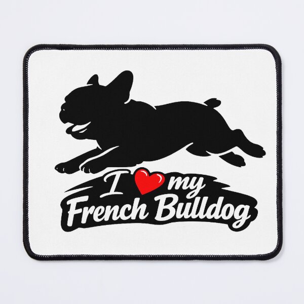 Item preview, I Love My French Bulldog Running designed and sold by I Love My Pet Print Shop.