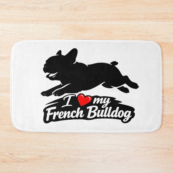 Item preview, I Love My French Bulldog Running designed and sold by I Love My Pet Print Shop.