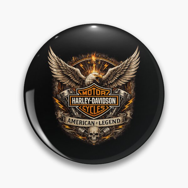 Item preview, Harley American Legend Eagle Skull — Vintage Biker designed and sold by IronRoadCo.