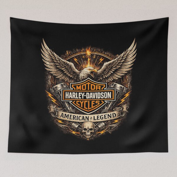 Item preview, Harley American Legend Eagle Skull — Vintage Biker designed and sold by IronRoadCo.