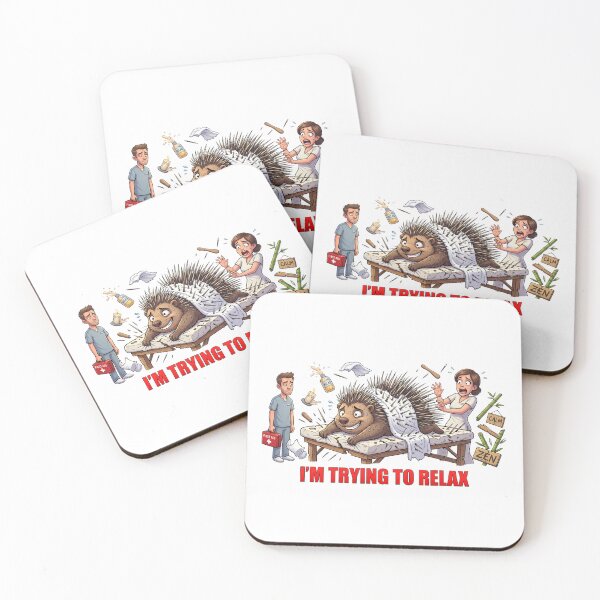 Item preview, I'm Trying to Relax Porcupine Meme designed and sold by Burnout-Beasts.