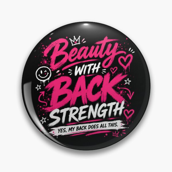 Item preview, Beauty With Back Strength Funny Gym Shirt designed and sold by StoryInCode.