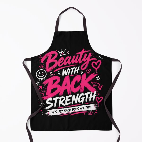 Item preview, Beauty With Back Strength Funny Gym Shirt designed and sold by StoryInCode.