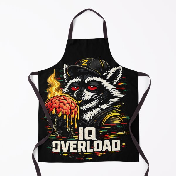 Item preview, IQ OVERLOAD Raccoon Shirt, Funny Overthinking Tee, Mental Breakdown Graphic T-Shirt, Chaos Brain Meme Streetwear Hoodie Gift designed and sold by clockedoutwearshop.