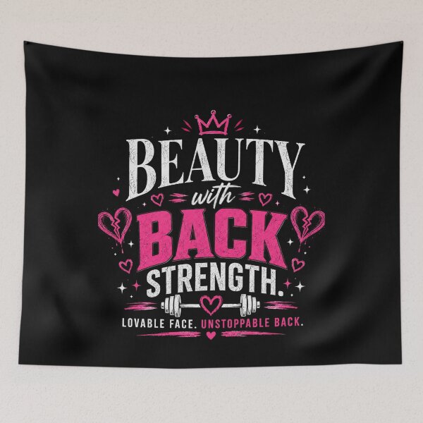 Item preview, Beauty With Back Strength Aesthetic Tee designed and sold by StoryInCode.