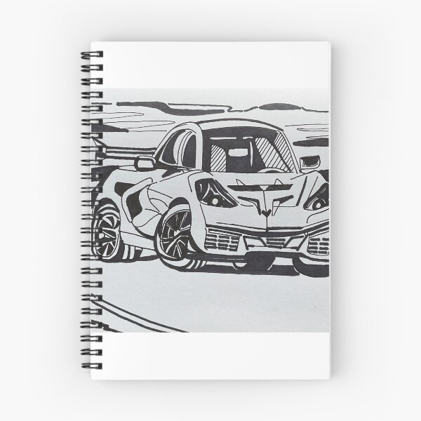 Item preview, Sports car ink drawing  designed and sold by Drawings1923-.