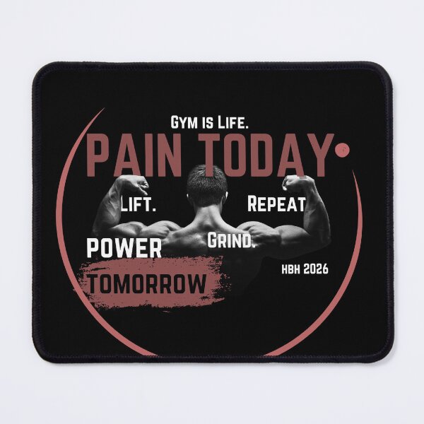 Item preview, Gym Motivation - Pain Today Power Tomorrow HBH 2026 designed and sold by hbhdesign.