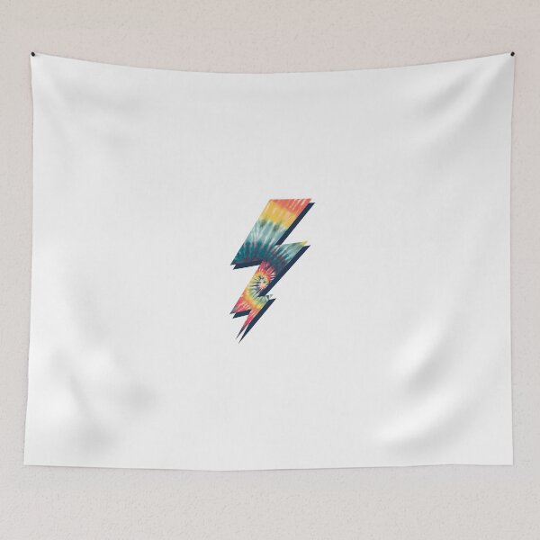 Item preview, Tie Dye Lightning Bolt Retro Graphic Art designed and sold by The secret storage room.