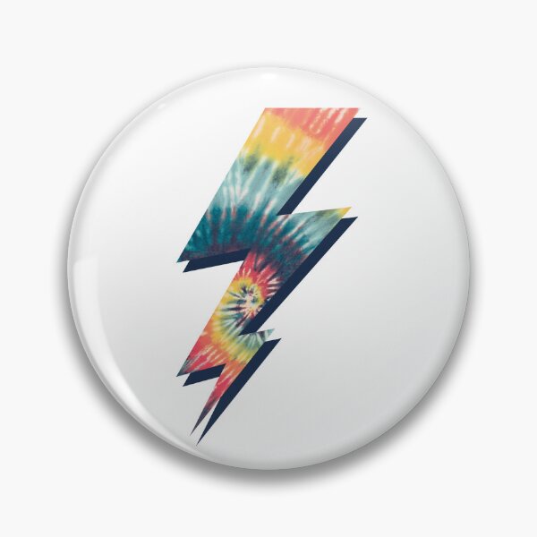 Item preview, Tie Dye Lightning Bolt Retro Graphic Art designed and sold by The secret storage room.
