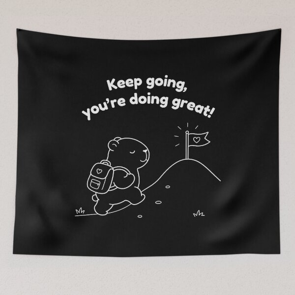 Item preview, Keep Going Capybara – Simple Minimalist Animal Design designed and sold by PAPIRO SIGLO XXI.
