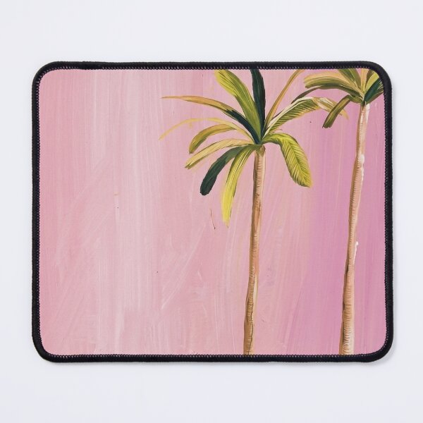 Item preview, Aesthetic Pink Palm Tree Wall Art Minimalist Tropical Painting designed and sold by Laura Vancleave.