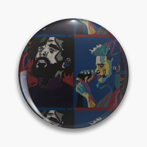 Item preview, J. Cole Dual Portrait Abstract designed and sold by ArtbyReazonn.