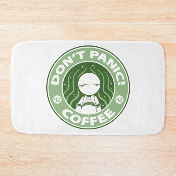 Item preview, Don't Panic Coffee - Galaxy Hitchhiker Cafe Logo designed and sold by MrGlayga.