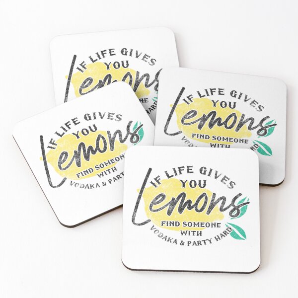 Item preview, Funny Lemons Vodka Party Hard Quote Graphic designed and sold by The secret storage room.