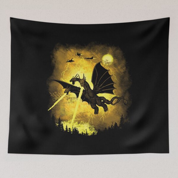 Item preview, The Golden Terror - Three-Headed Dragon Storm designed and sold by MrGlayga.