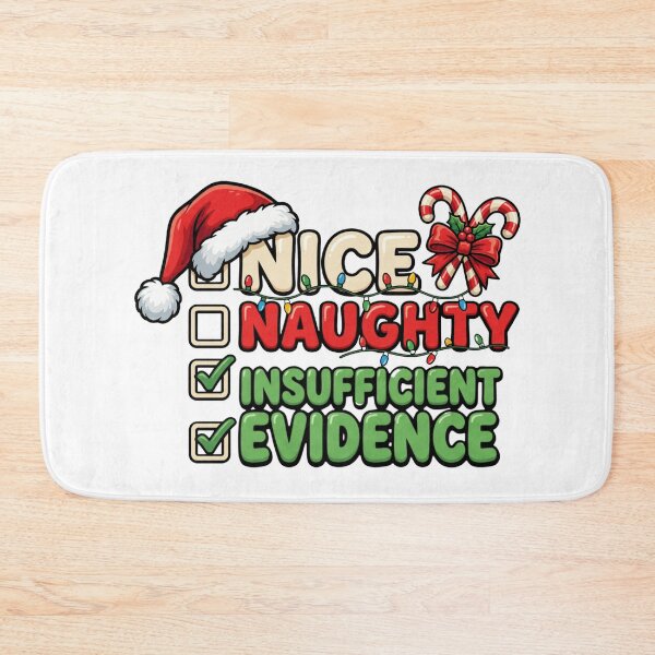 Item preview, funny insufficient evidence santa christmas art designed and sold by ArtDesignTp.
