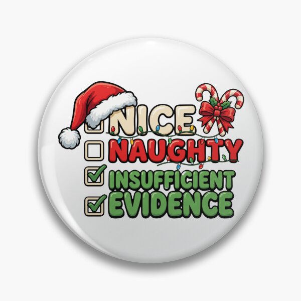 Item preview, funny insufficient evidence santa christmas art designed and sold by ArtDesignTp.