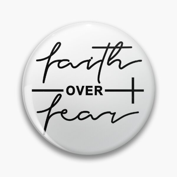 Item preview, Faith Over Fear Christian Minimalist Typography designed and sold by The secret storage room.