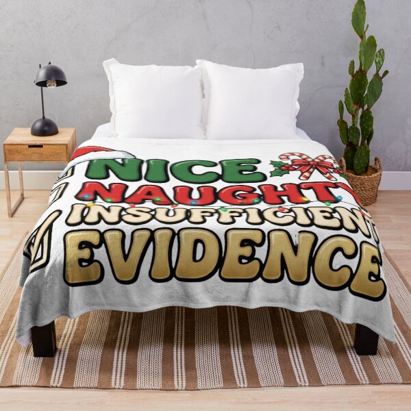 Item preview, santa humor insufficient evidence christmas meme designed and sold by ArtDesignTp.
