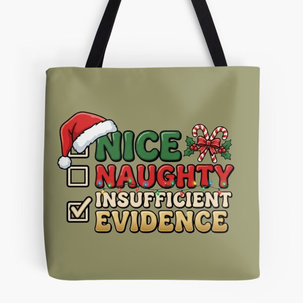 Item preview, santa humor insufficient evidence christmas meme designed and sold by ArtDesignTp.