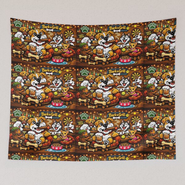 Item preview, Bark and Grill Dog Bar  designed and sold by The Art Queen Of Michigan .