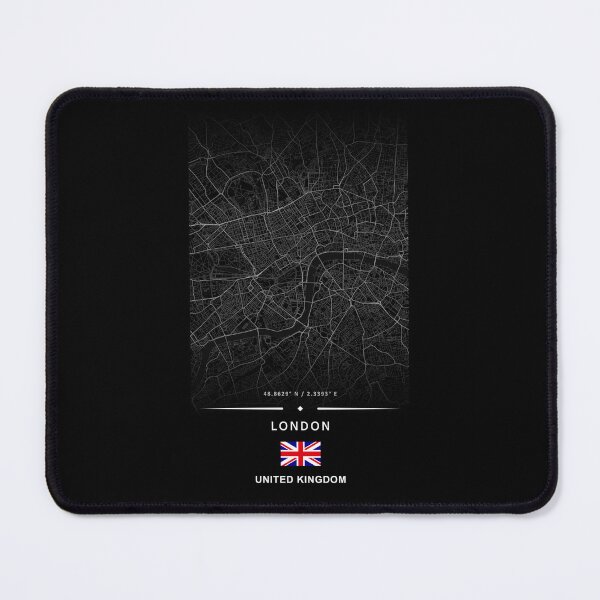 Item preview, Minimalist London Map Poster – Black & White City Street Art Print designed and sold by Psycho-Crazy.