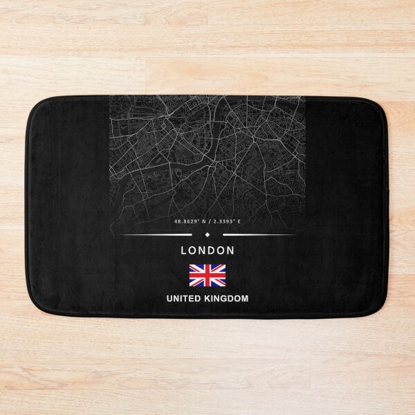 Item preview, Minimalist London Map Poster – Black & White City Street Art Print designed and sold by Psycho-Crazy.
