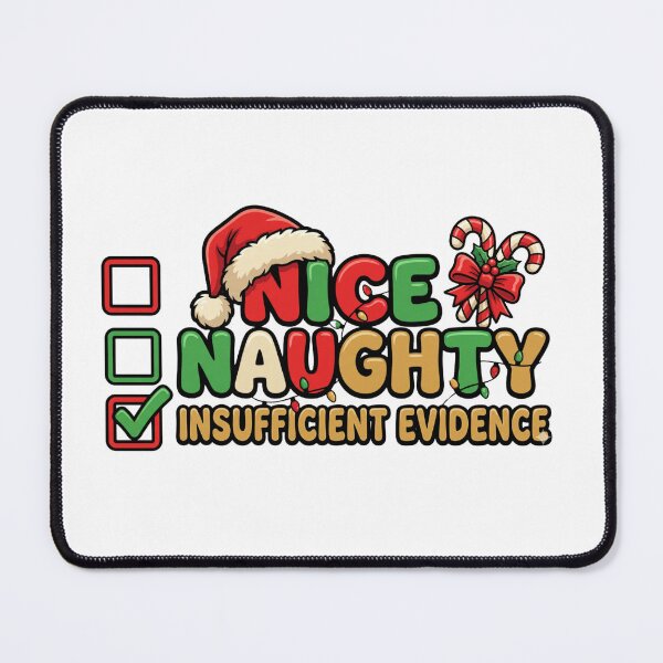 Item preview, funny santa insufficient evidence holiday design designed and sold by ArtDesignTp.