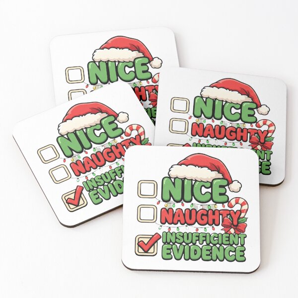 Item preview, nice naughty insufficient evidence christmas humor designed and sold by ArtDesignTp.