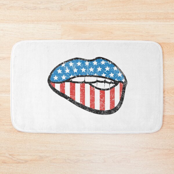 Item preview, Patriotic American Flag Lips Retro Graphic designed and sold by The secret storage room.