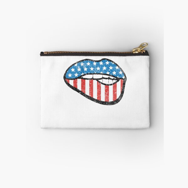 Item preview, Patriotic American Flag Lips Retro Graphic designed and sold by The secret storage room.