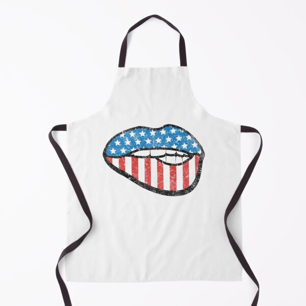 Item preview, Patriotic American Flag Lips Retro Graphic designed and sold by The secret storage room.