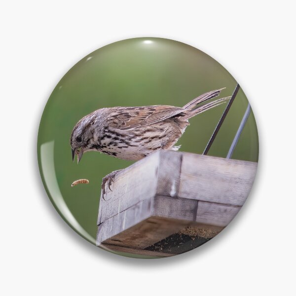 Item preview, Song Sparrow Drops His Mealworm designed and sold by CarolM.