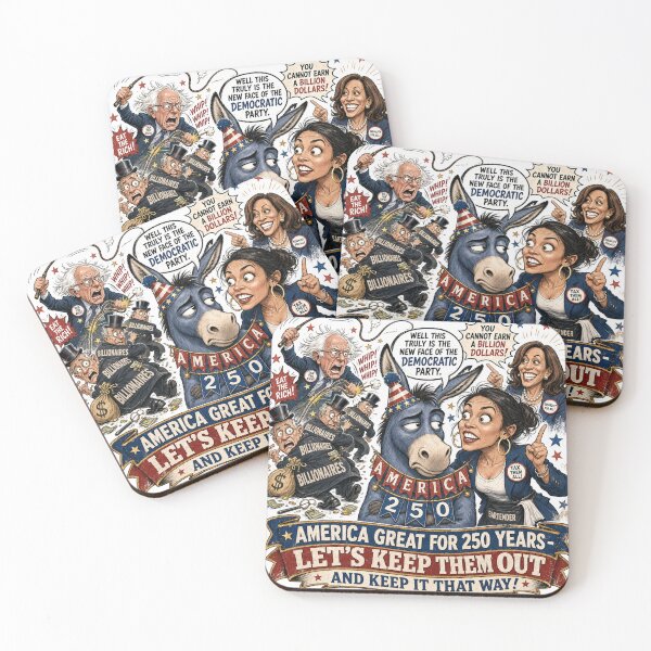 Item preview, AOC and Bernie  designed and sold by America250.