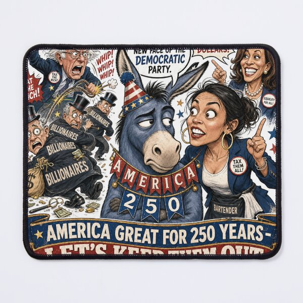 Item preview, AOC and Bernie  designed and sold by America250.