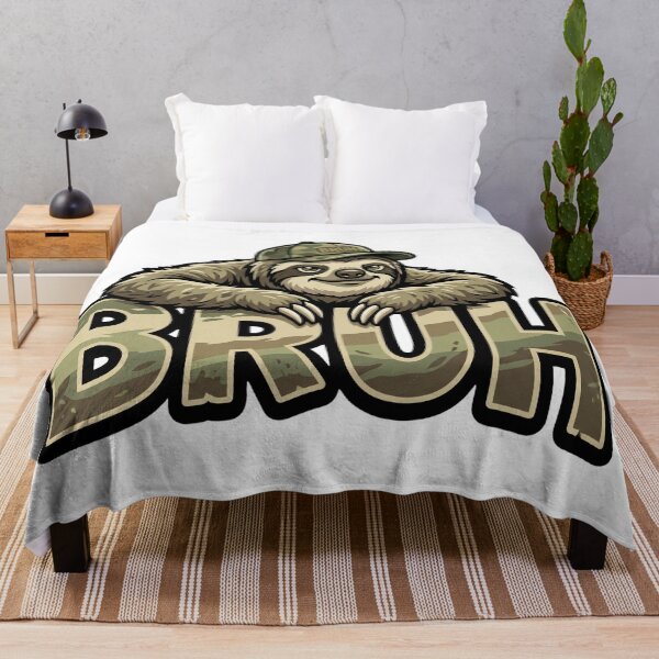 Item preview, bruh sloth funny quote relaxed meme style designed and sold by ArtDesignTp.