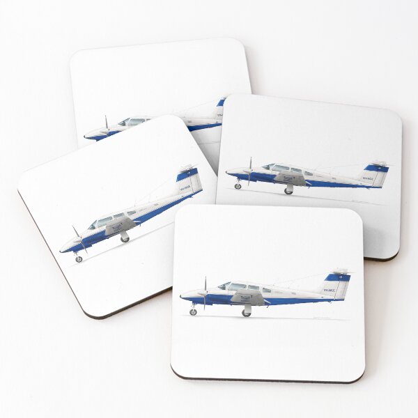 Item preview, PIPER PA44 SEMINOLE VH-NCE ROYAL VICTORIAN AERO CLUB designed and sold by Grubby Fingers Aircraft Illustration.