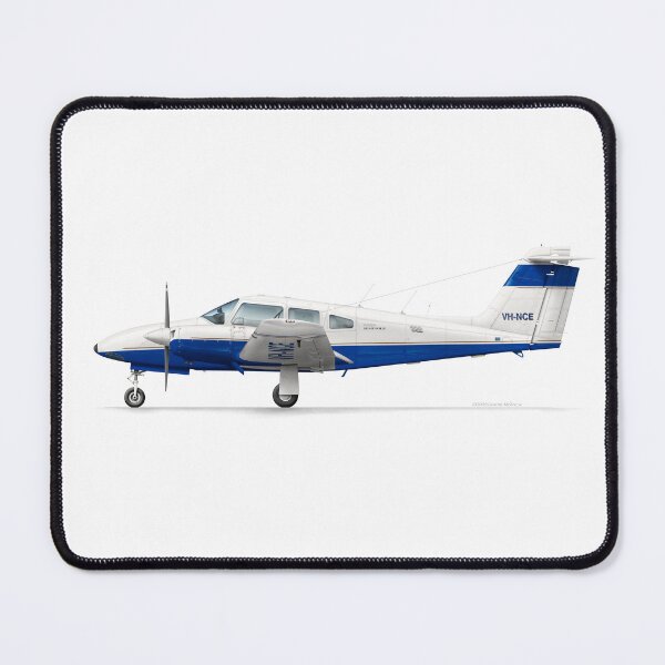Item preview, PIPER PA44 SEMINOLE VH-NCE ROYAL VICTORIAN AERO CLUB designed and sold by Grubby Fingers Aircraft Illustration.