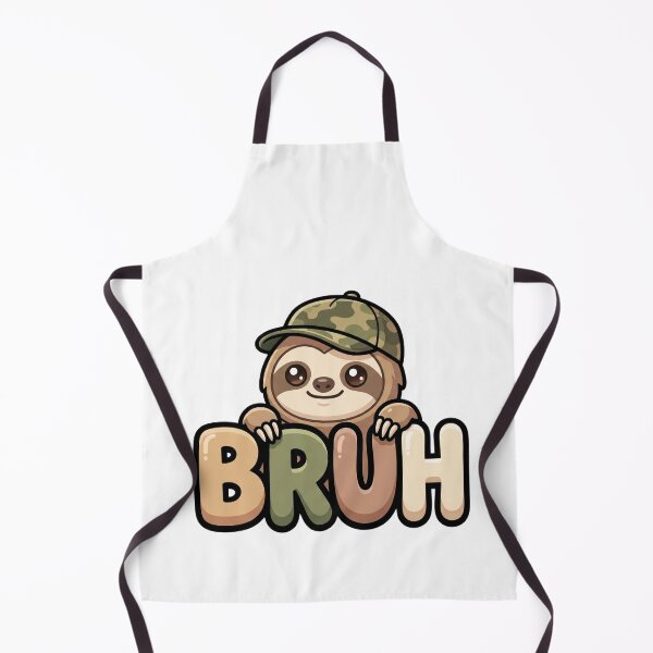 Item preview, sleepy sloth bruh quote meme humor design designed and sold by ArtDesignTp.