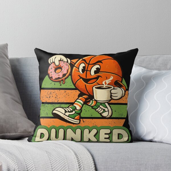 Item preview, Dunked Retro Basketball Coffee and Donut Cartoon designed and sold by KennyTheBartender.