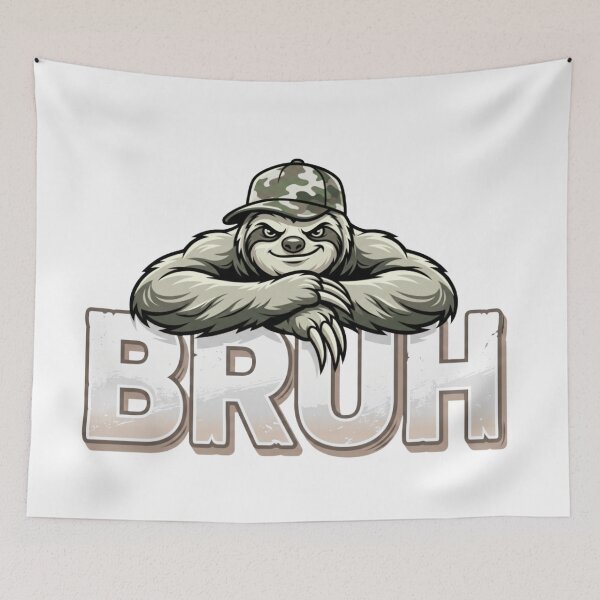 Item preview, sarcastic bruh sloth funny meme artwork designed and sold by ArtDesignTp.