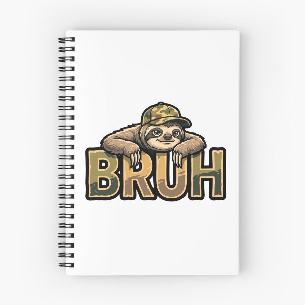 Item preview, lazy sloth bruh meme funny sarcastic art designed and sold by ArtDesignTp.