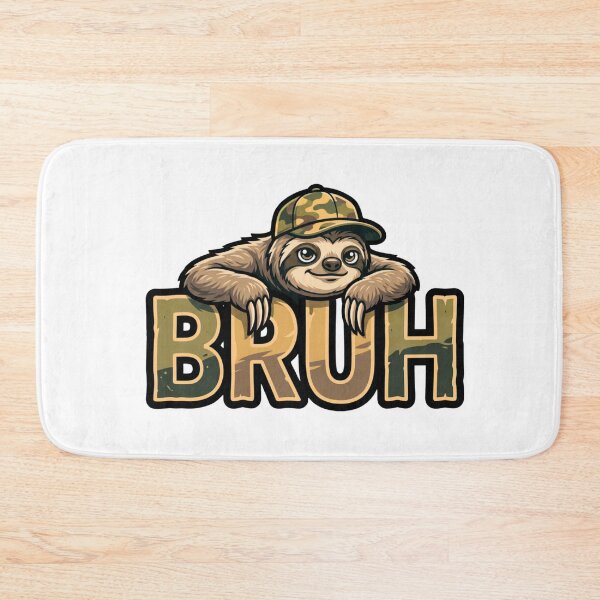 Item preview, lazy sloth bruh meme funny sarcastic art designed and sold by ArtDesignTp.