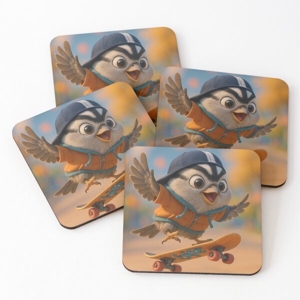 Item preview, Skater White-Crowned Sparrow designed and sold by Sillytoe.