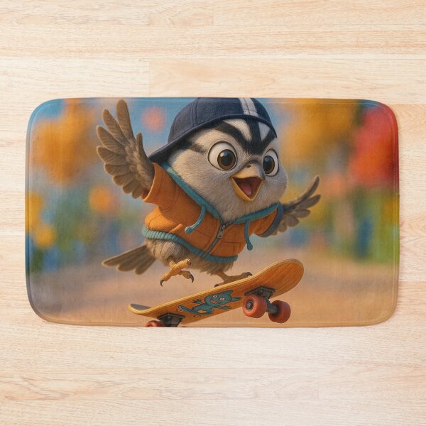 Item preview, Skater White-Crowned Sparrow designed and sold by Sillytoe.