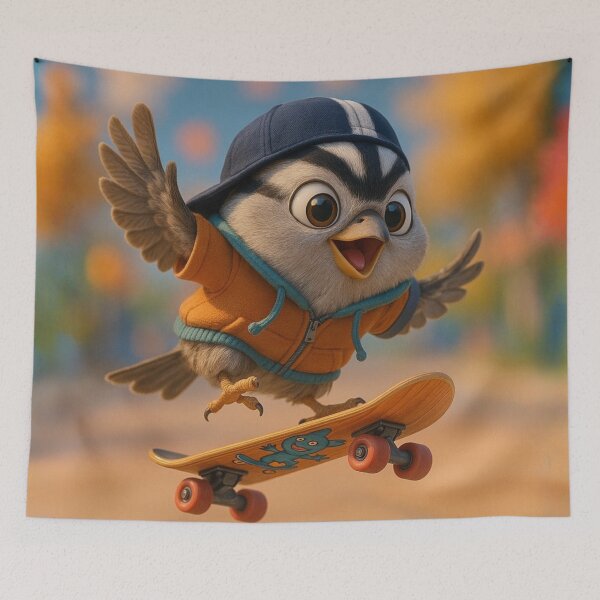 Item preview, Skater White-Crowned Sparrow designed and sold by Sillytoe.