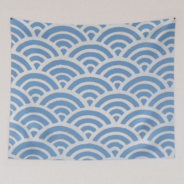 Item preview, Minimalist Japanese Seigaiha Wave Pattern designed and sold by MOONE FLOWER.
