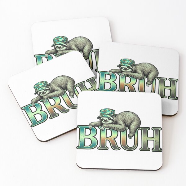 Item preview, funny sloth bruh sarcastic meme humor art designed and sold by ArtDesignTp.