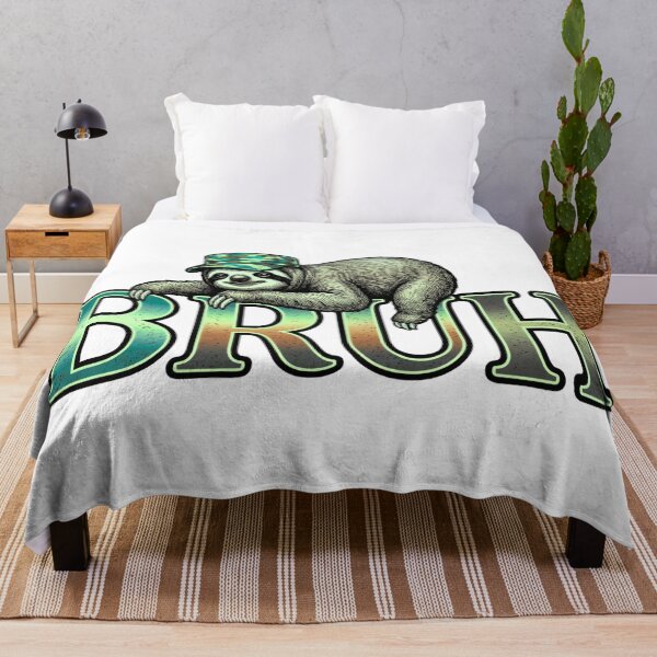 Item preview, funny sloth bruh sarcastic meme humor art designed and sold by ArtDesignTp.
