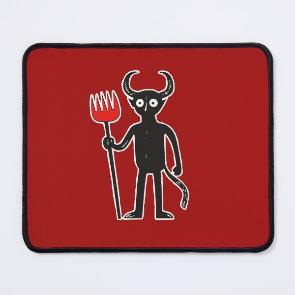 Item preview, cute devil holding a pitchfork designed and sold by HauntedEmporium.